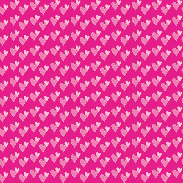 Par de corazones sin costura de fondo . — Vector de stock