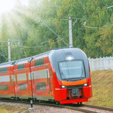 modern yüksek hızlı tren.