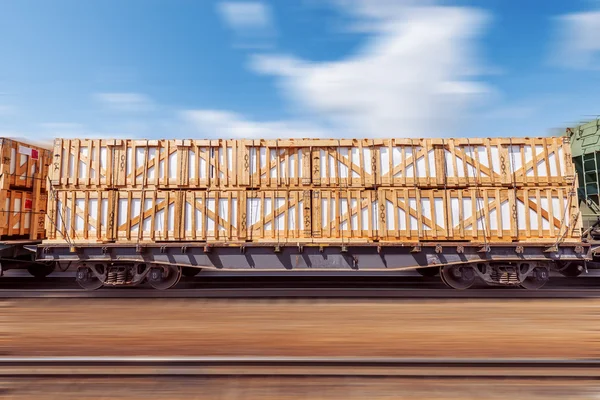 Beladener Güterwagen. — Stockfoto