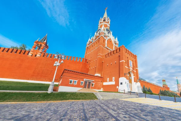 Kreml. Kora reggel, a Vörös tér. — Stock Fotó