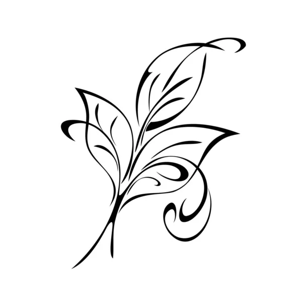 나뭇잎 모양을 그래픽 디코더 — 스톡 벡터