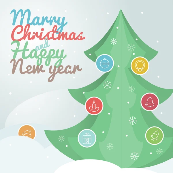 Yeni yıl tatil hediye kartı