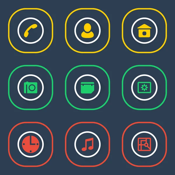 Koyu arka plan üzerinde ayarla simgesini anahat