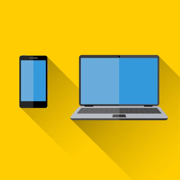 Piksel mükemmel telefon ve dizüstü bilgisayar simgeler