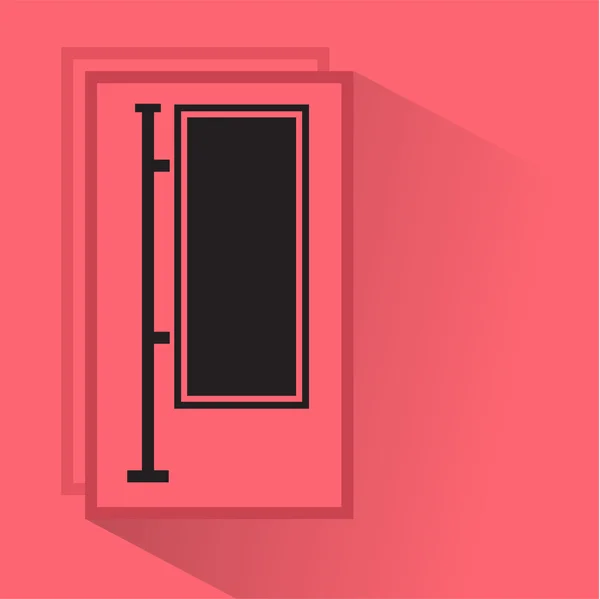 Siyah siluet billboard