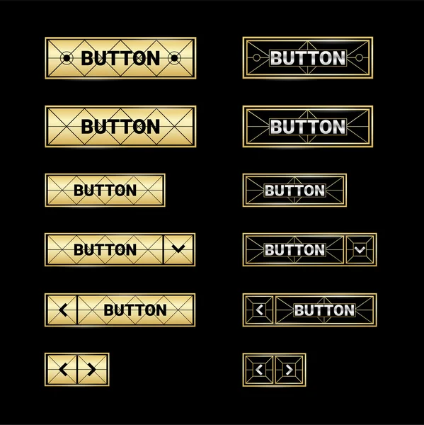 Altın web düğmeleri