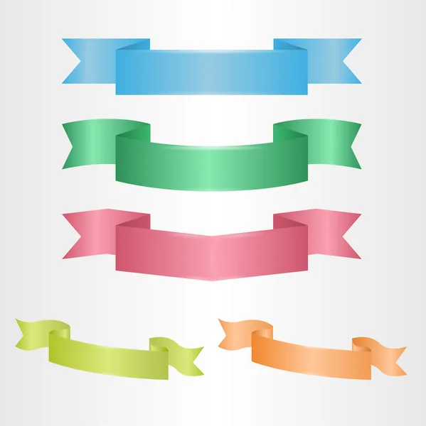 Birkaç renkli kurdeleler