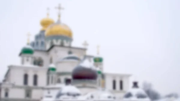 Christian Orthodox Church Defocused Photo Background Your Design — Stock Photo, Image