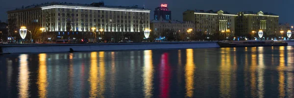 Moskou Rusland Januari 2021 Feestelijke Avond Moskou Hoofdstad Van Rusland — Stockfoto