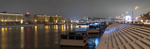 Moskau Russland Januar 2021 Erholungspark Winter Nach Gorki Benannt Abendliche — Stockfoto