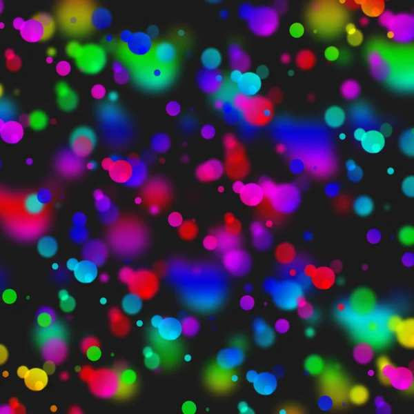 Beautiful Multicolored Bokeh Lights Holiday Glitter Background Christmas New Year — Stock Photo, Image