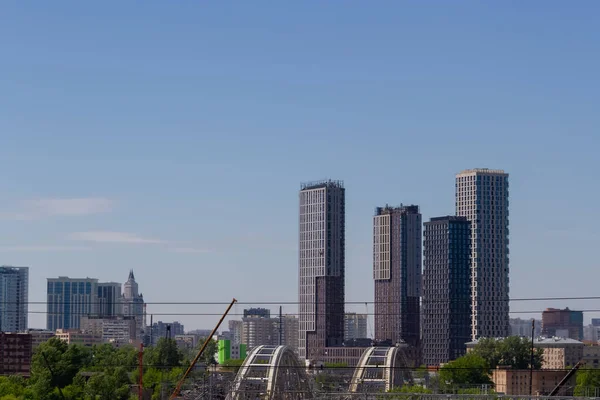 Infrastructuur Van Het Slaapdistrict Van Stad Huisvesting Voor Stedelijke Gezinnen — Stockfoto