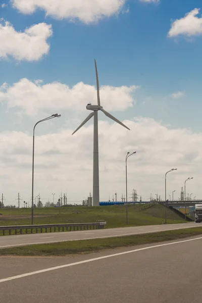 Industrial wind generator of electric energy — Stock Photo, Image