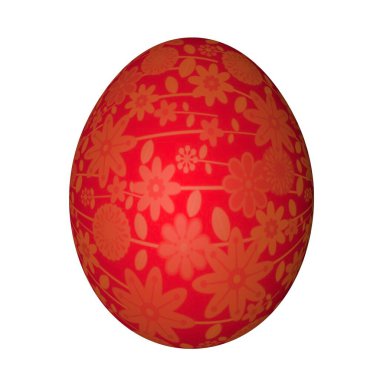 Üç boyutlu mavi paskalya yumurtası beyaz arka planda izole edilmiş. Paskalya tatili. Hazırlanıyor. Dini konular.