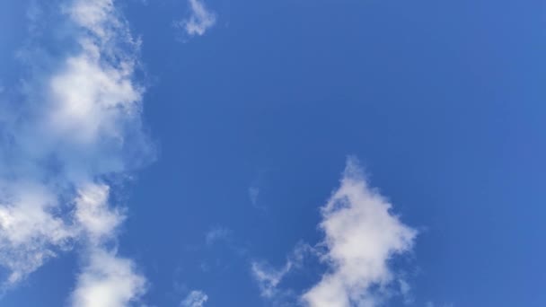 Blauer Himmel Mit Wolken Sommer Gutes Wetter Natur — Stockvideo