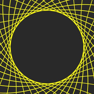 Dairesel altın dekor. Dekoratif resim.