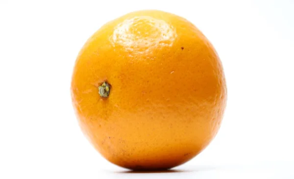 Mandarine Auf Weißem Hintergrund Großaufnahme Zitrusfrüchte — Stockfoto