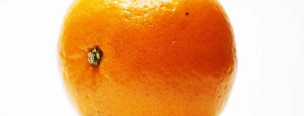 Tangerine Pada Latar Belakang Putih Close Buah Jeruk — Stok Foto