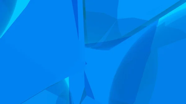 Fond Bleu Abstrait Lignes Polygones Triangles Papier Peint Image Rendu — Photo