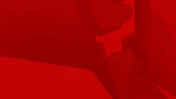 Abstract red background of lines, polygons and triangles. Desktop wallpaper. 3d rendering image.