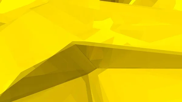 Abstract Yellow Background Lines Polygons Triangles Desktop Wallpaper Rendering Image — Stock Photo, Image