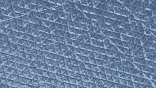 Wallpaper in the form of blue steel volumetric triangles. Background or splash screen. Abstract illustration. 3d rendering image. High quality.