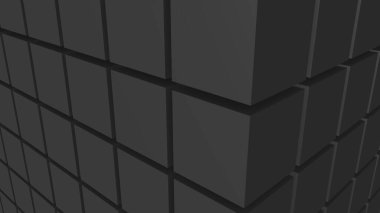 Gizli 3D küplerden yapılmış bir uçak. Masaüstü duvar kağıdı. Resim oluşturuluyor.