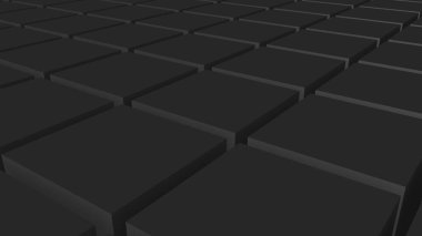 Gizli 3D küplerden yapılmış bir uçak. Masaüstü duvar kağıdı. Resim oluşturuluyor.