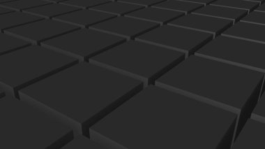 Gizli 3D küplerden yapılmış bir uçak. Masaüstü duvar kağıdı. Resim oluşturuluyor.