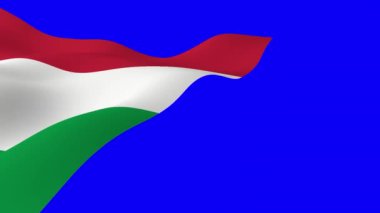 Silmek için mavi arka planda İtalyan ulusal bayrağı. Canlandırma oluşturuluyor.