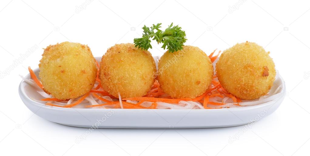 Crispy Cheese Balls Snacks Wallpaper Stock Photo 1035046903