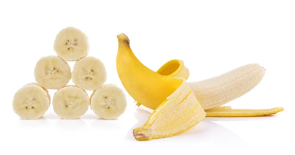 Bananas on white background — Stock Photo, Image