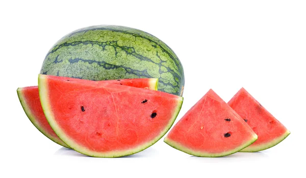 Wassermelone auf weißem Hintergrund — Stockfoto