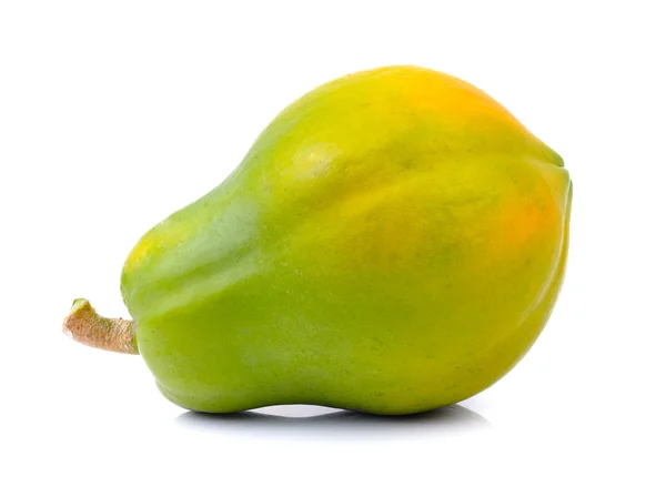 Papaya fehér háttér — Stock Fotó