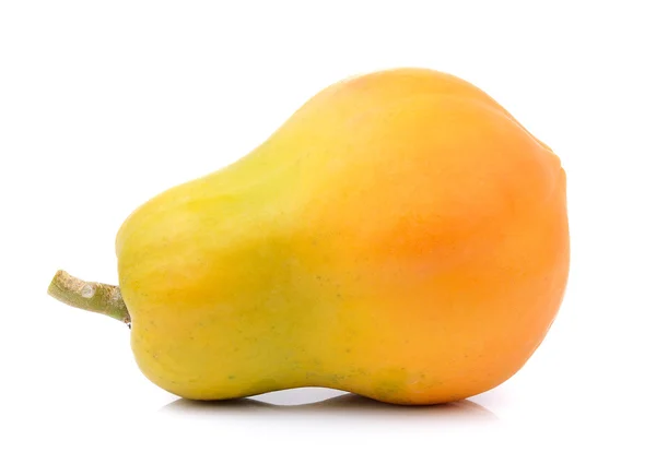 Papaya su sfondo bianco — Foto Stock