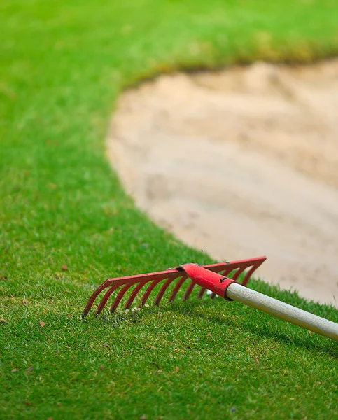 Bunker e putting green — Foto Stock