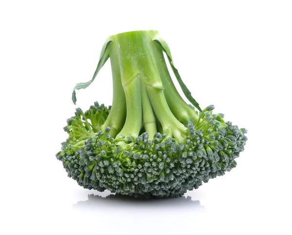 Broccoli på vit bakgrund — Stockfoto