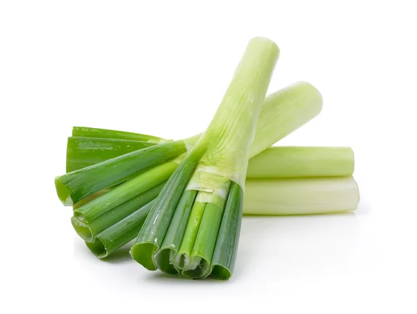 Japanese bunching onion on white — Stock Photo, Image