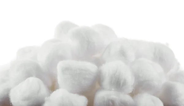 Cotton on white background — Stock Photo, Image