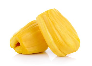 Olgun Jackfruit beyaz arkaplanda izole