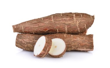 Cassava isolated on a white background clipart