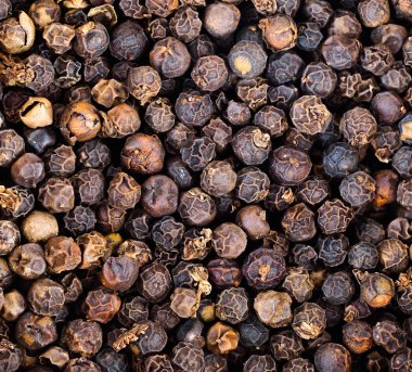 Kurutulmuş karabiber bir sürü closeup