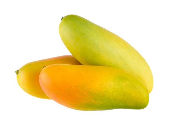 Söt mogen mango isolerad på vit bakgrund — Stockfoto