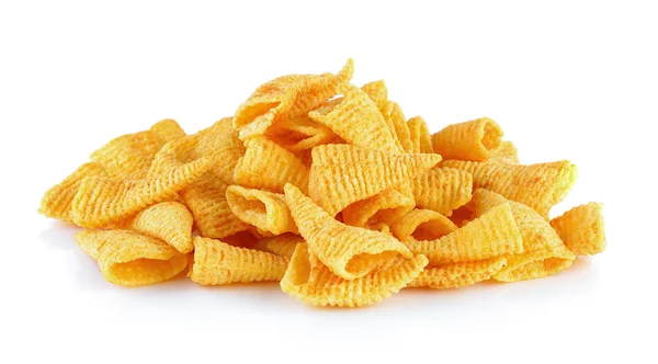 Corn snacks on a white background — Stock Photo, Image