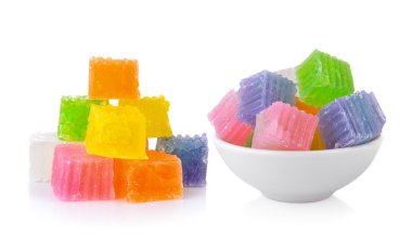 Beyaz arka plan üzerinde Tayland tatlısı