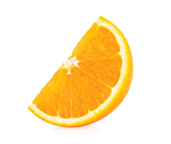 Orange slice on white background — Stock Photo, Image