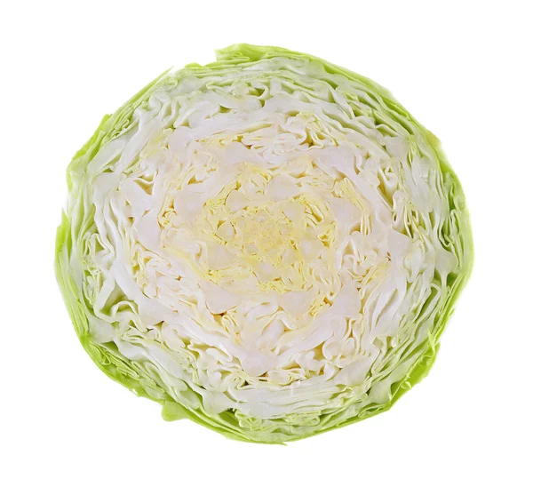 Cabbage slice isolated on white background — Stock Photo, Image