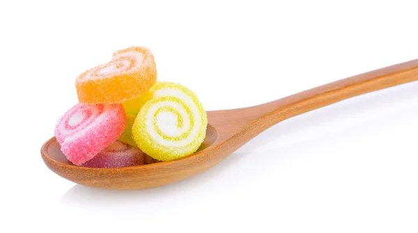 果冻甜，风味水果，糖果甜点缤纷糖在 sp — 图库照片
