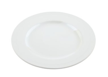 Beyaz arkaplanda beyaz plaka