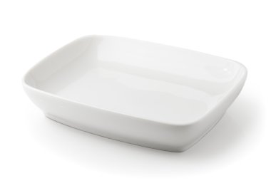 beyaz arkaplanda izole edilmiş beyaz plaka